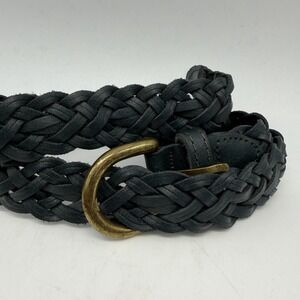 Capezio Blue Woven Belt - Genuine Leather - Women's 36" Vintage